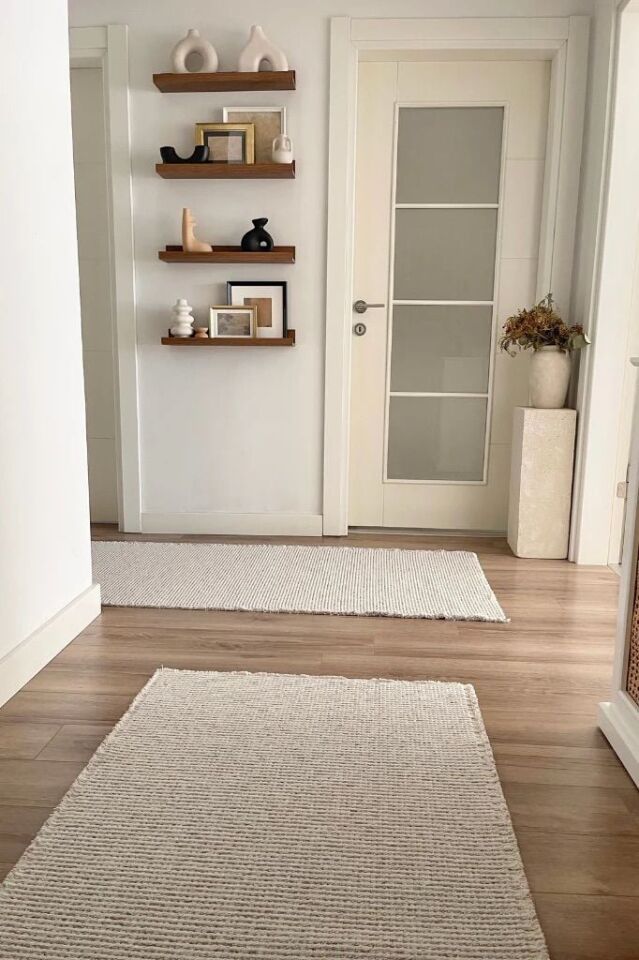 Cotton Serisi Ekru/Bej Renk Halı