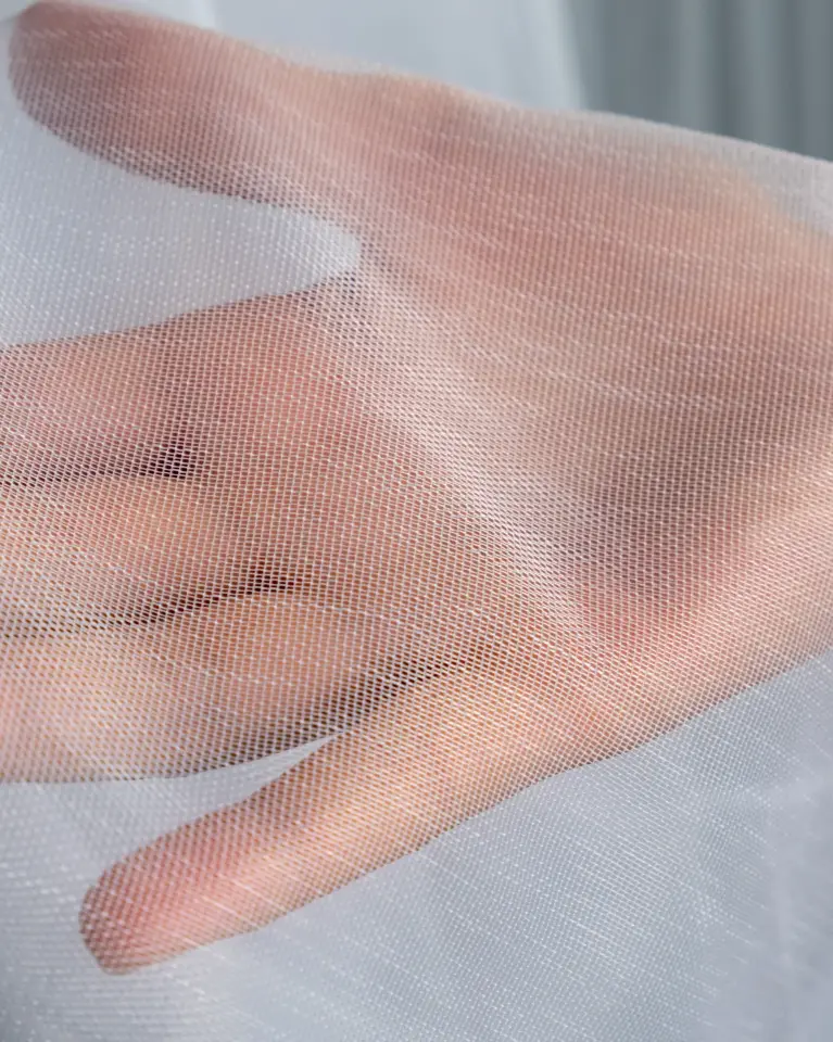 Tulle Serisi Düz Sade Beyaz Tül Perde BNT-3026