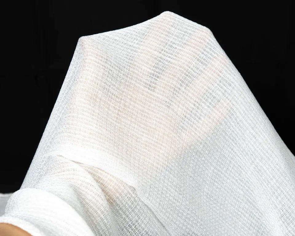 Tulle Serisi Dokulu Sade Beyaz Tül Perde BNT-3029
