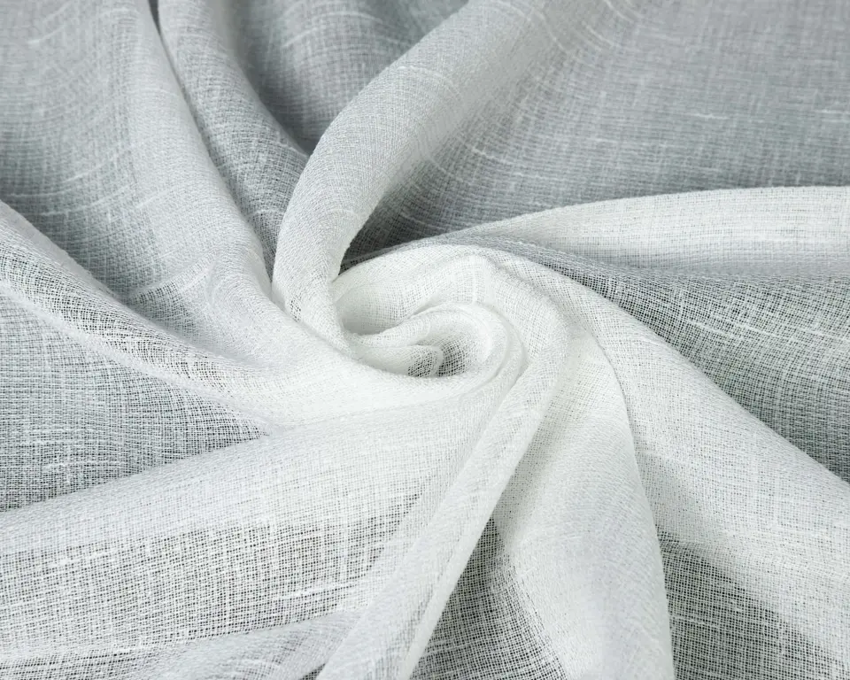 Tulle Serisi Keten Modern Beyaz Tül Perde BNT-3032