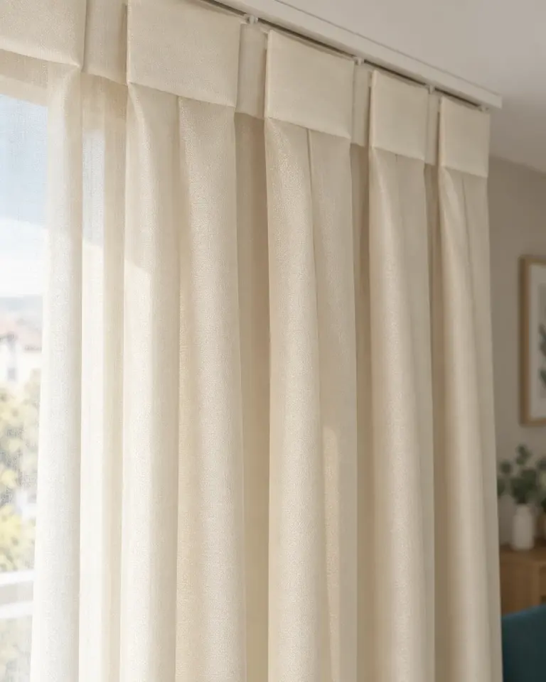 Tulle Serisi Parlak Sade Bej Renk Tül Perde BNT-3033