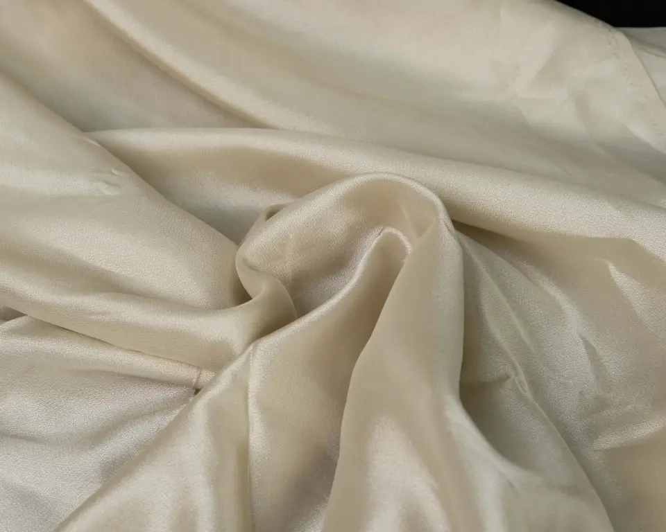 Tulle Serisi Parlak Sade Bej Renk Tül Perde BNT-3033