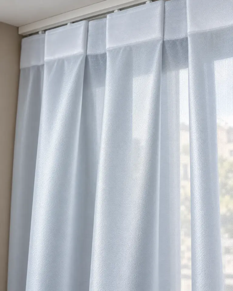 Tulle Serisi Parlak Sade Gri Renk Tül Perde BNT-3034