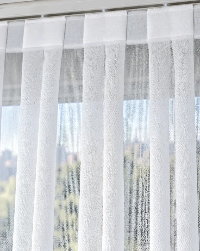 Tulle Serisi Düz Sade Beyaz Tül Perde BNT-3036