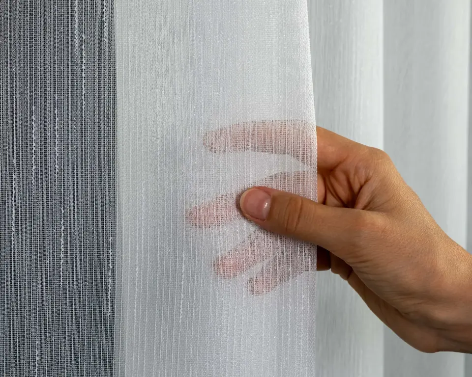 Tulle Serisi Modern Beyaz Tül Perde BNT-3037