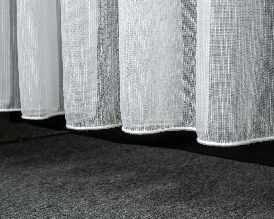 Tulle Serisi Modern Beyaz Tül Perde BNT-3037