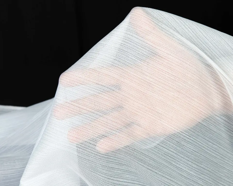 Tulle Serisi Düz Sade Beyaz Tül Perde BNT-3042