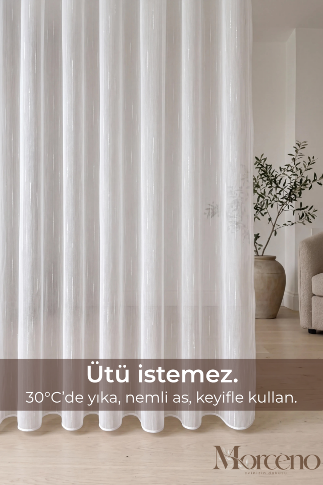 Zara Premium Mikrofiber Tül Perde - 1 Yıl Garantili