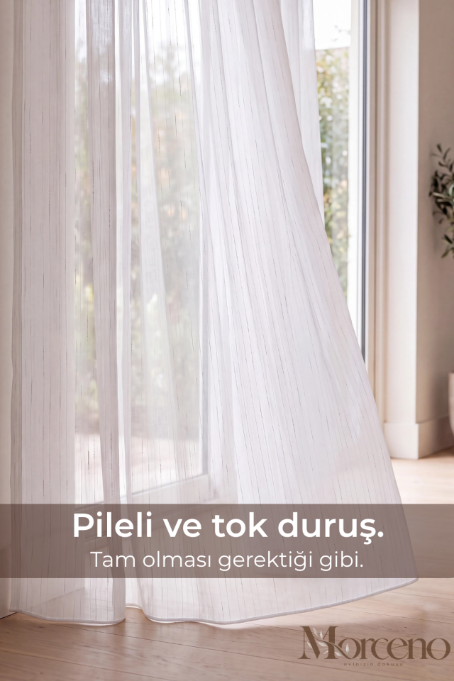 Zara Premium Mikrofiber Tül Perde - 1 Yıl Garantili