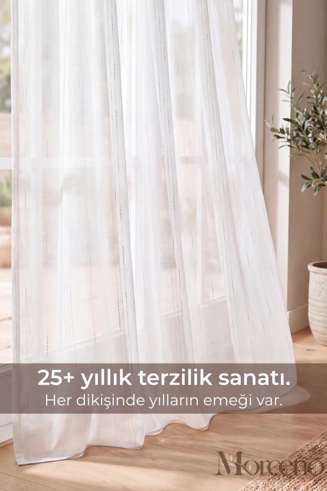 Zara Premium Mikrofiber Tül Perde - 1 Yıl Garantili