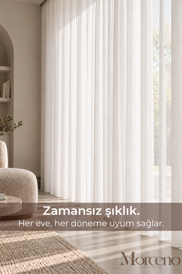 Aura Premium Soft Mikrofiber Tül Perde - 1 Yıl Garantili
