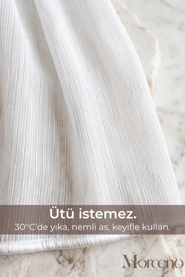 Mono Premium Soft Mikrofiber Tül Perde - 1 Yıl Garantili