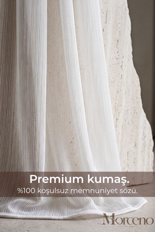 Mono Premium Soft Mikrofiber Tül Perde - 1 Yıl Garantili