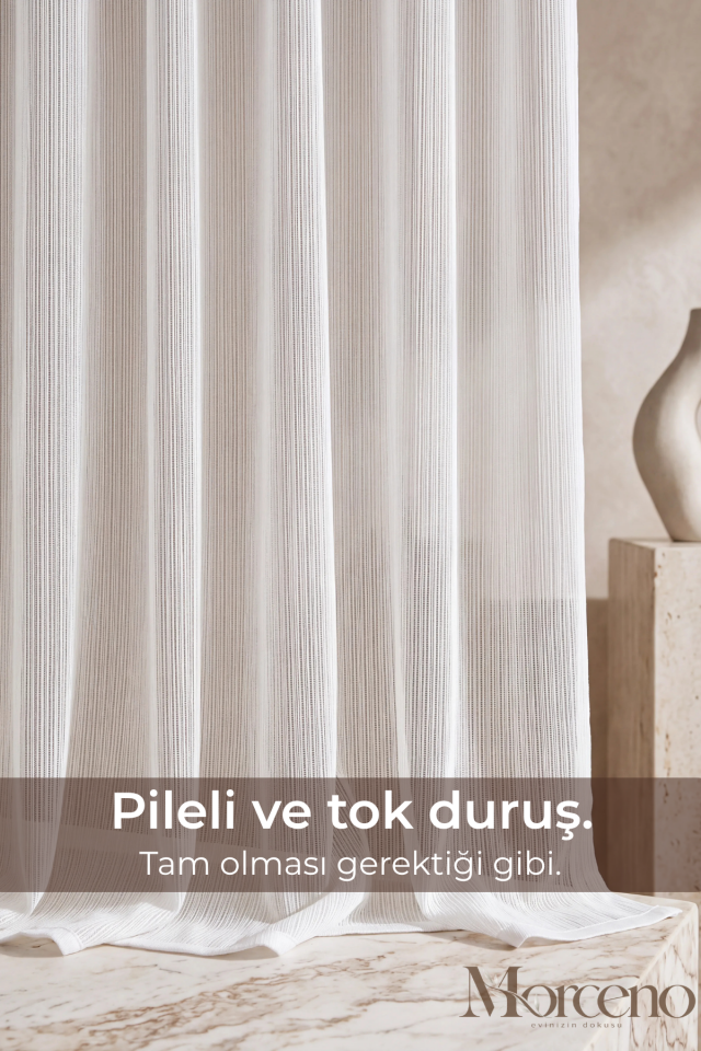 Mono Premium Soft Mikrofiber Tül Perde - 1 Yıl Garantili